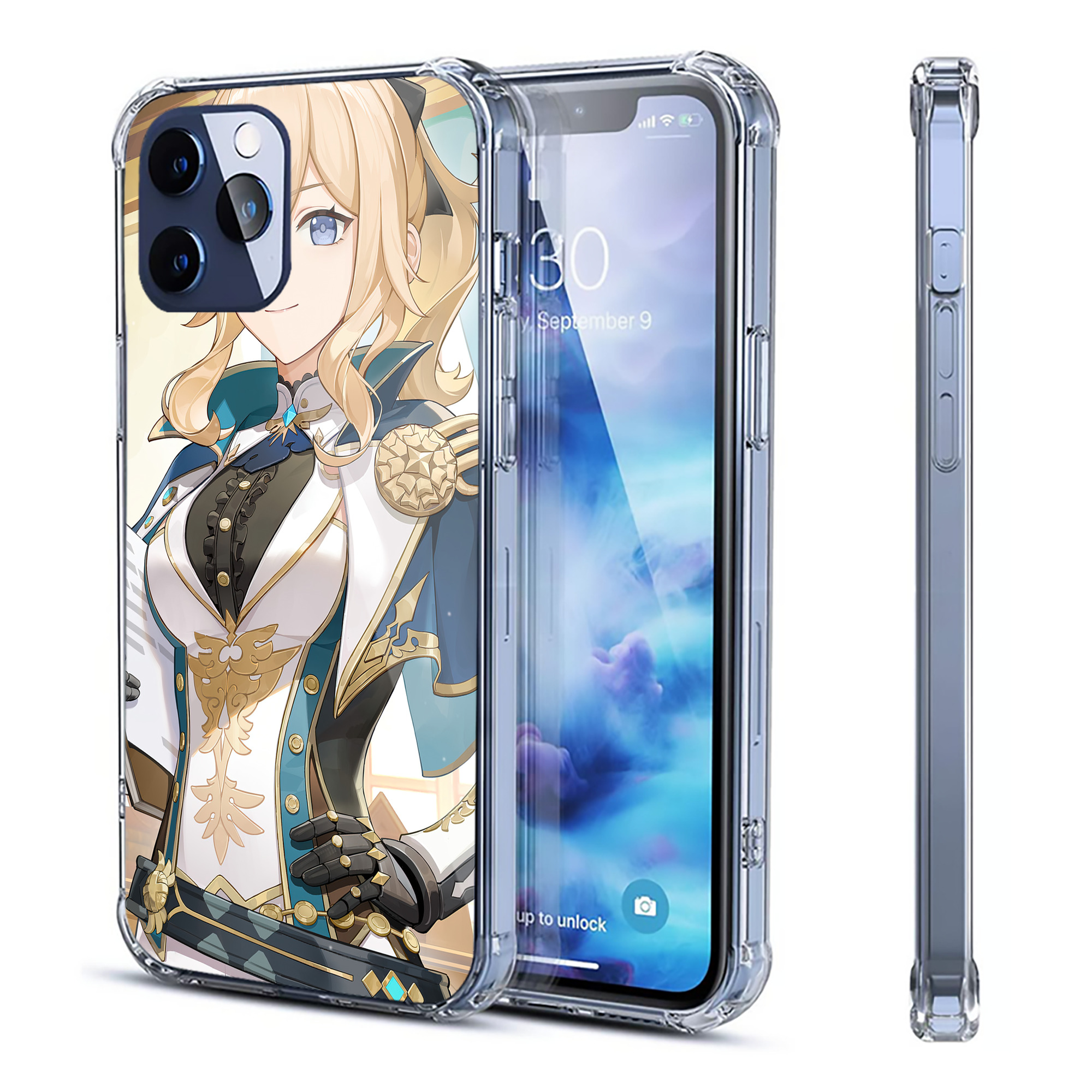 げんし神 genshin 【iPhone 12シリーズ対応】透明スマホケース（クリアソフトケース）